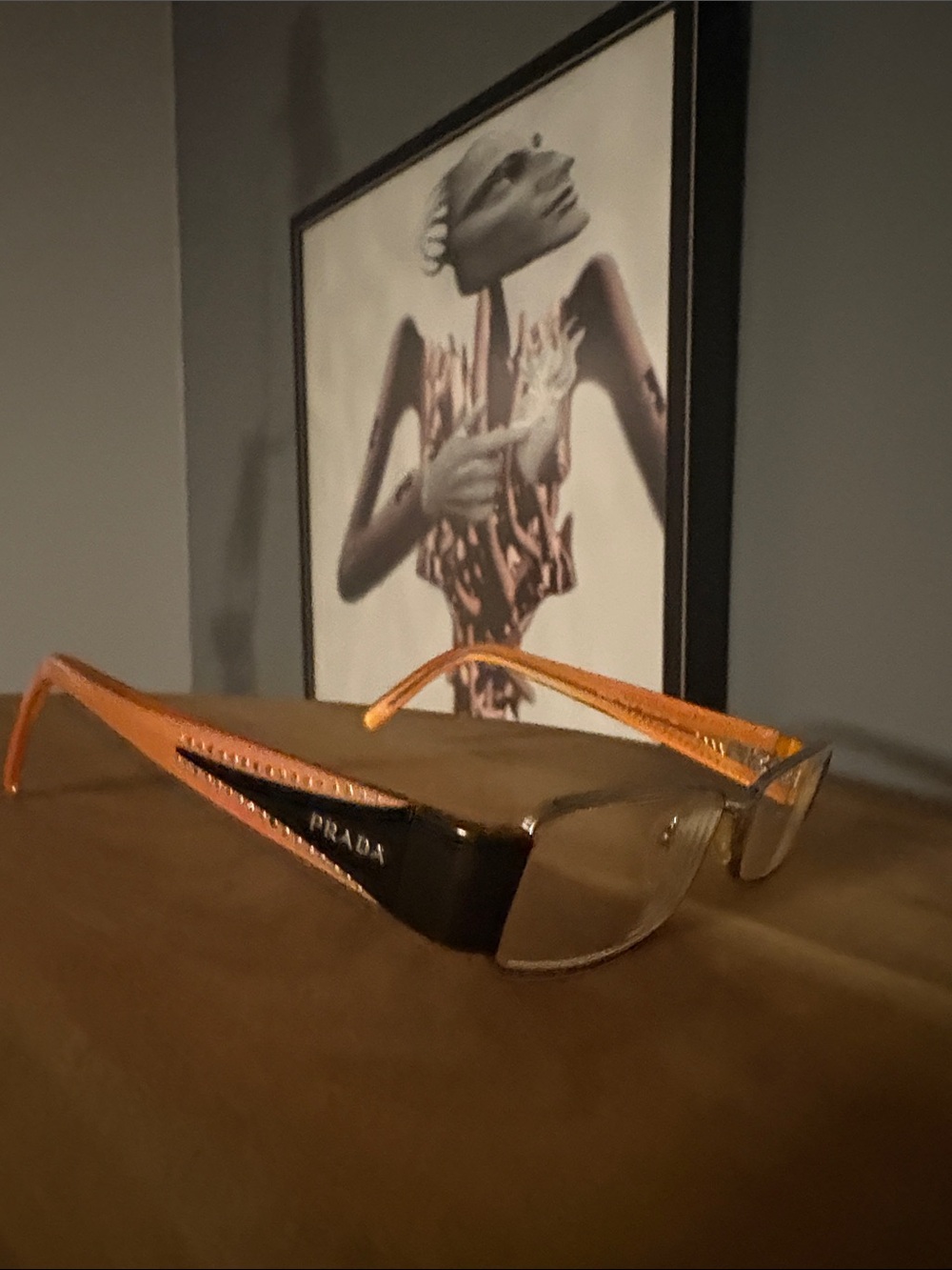 Prada rectangular optical frames
